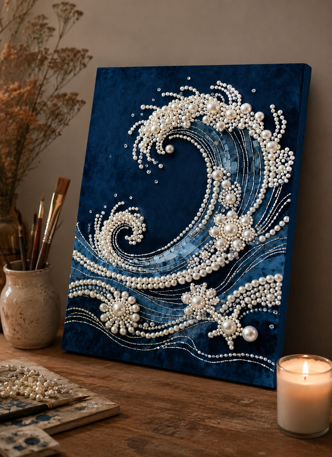 Ocean Wave Pearl Painting Kit - Surfing