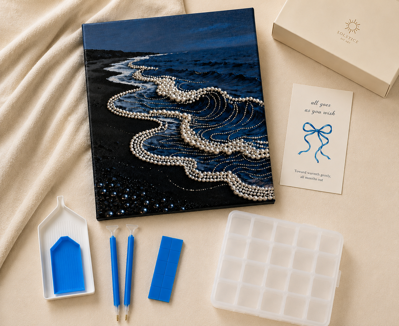 Ocean Wave Pearl Painting Kit - Tranquil