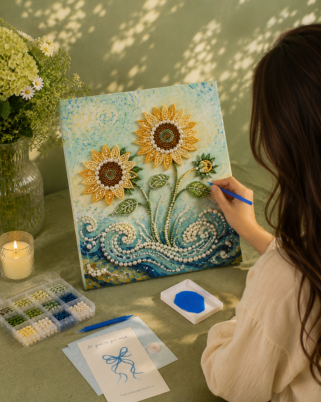 Sunflower Pearl Painting DIY Kit - Sunshine